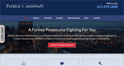 Desktop Screenshot of pdonovanlaw.com